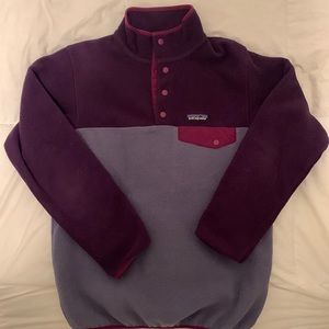 Patagonia purple fleece pullover size XS